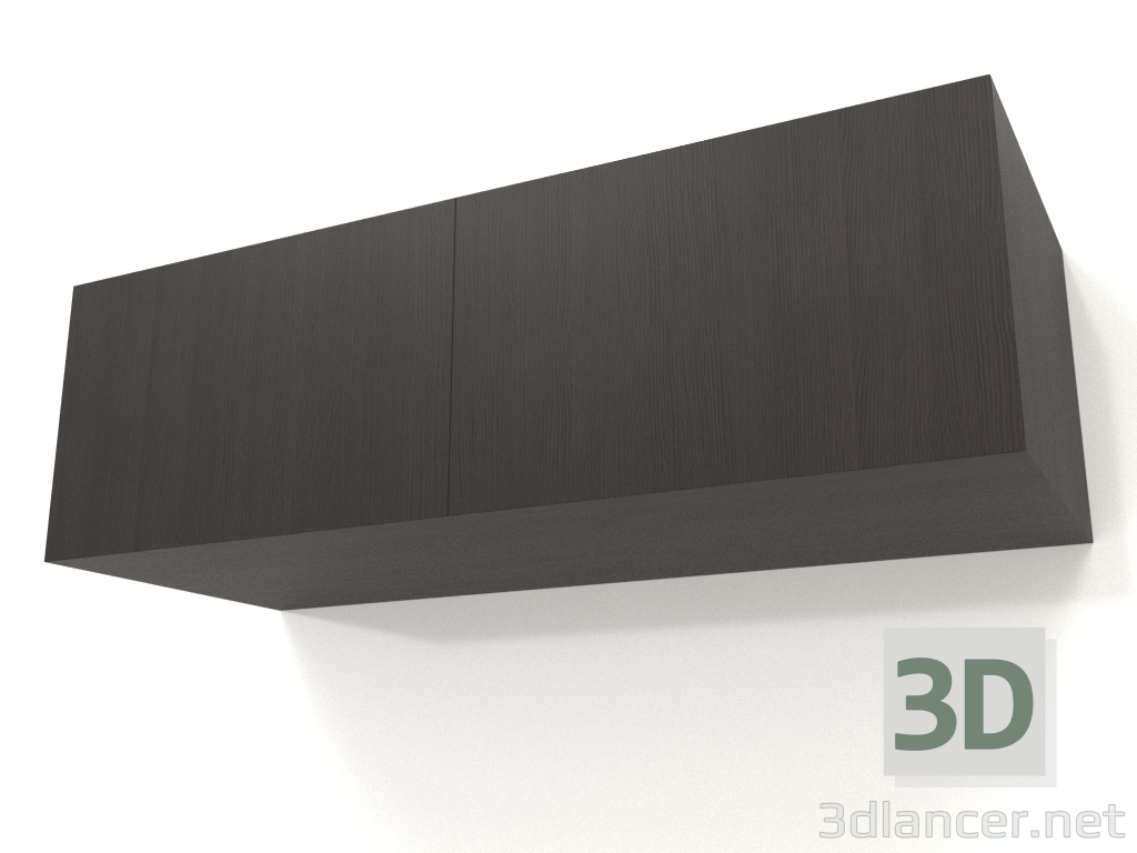 3d model Estante colgante ST 06 (2 puertas, 800x315x250, madera marrón oscuro) - vista previa