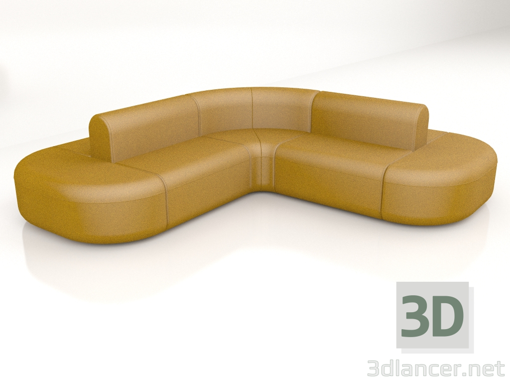 3d model Sofa Artiko Double Sofa AT22 (2820x2820) - preview