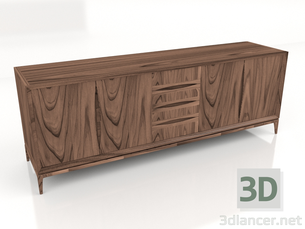 modèle 3D Commode Brad Credenza - preview