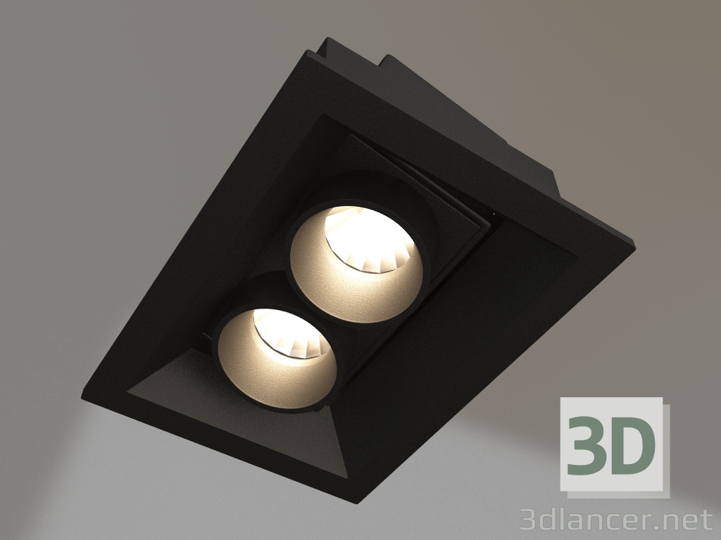 Modelo 3d Lâmpada MS-ORIENT-BUILT-TURN-TC-S67x90-5W Warm3000 (BK-BK, 30 graus, 230V) - preview