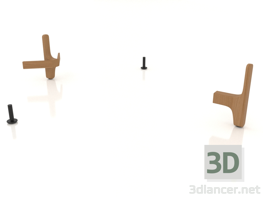 Modelo 3d Um conjunto de juntas de canto L4 - preview