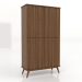 Modelo 3d Gabinete 5 1000x450x1800 mm (nogueira clara) - preview