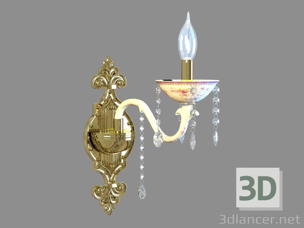 Modelo 3d Sconce A6613AP-1GO - preview