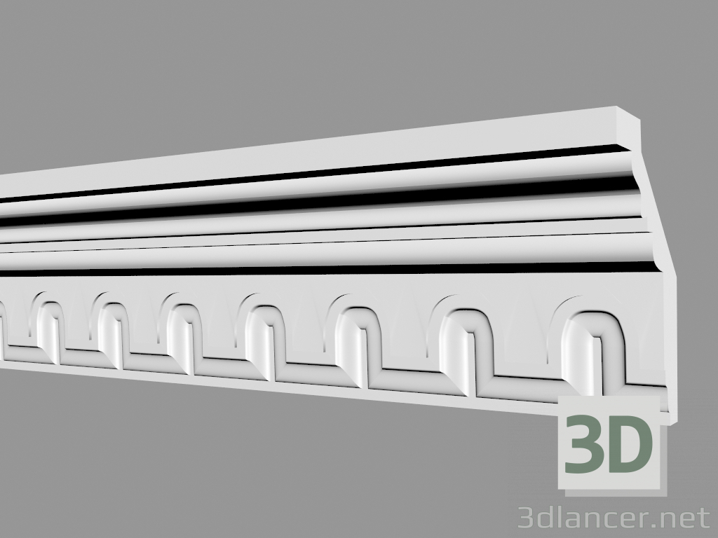 modèle 3D Corniche C1007 - preview