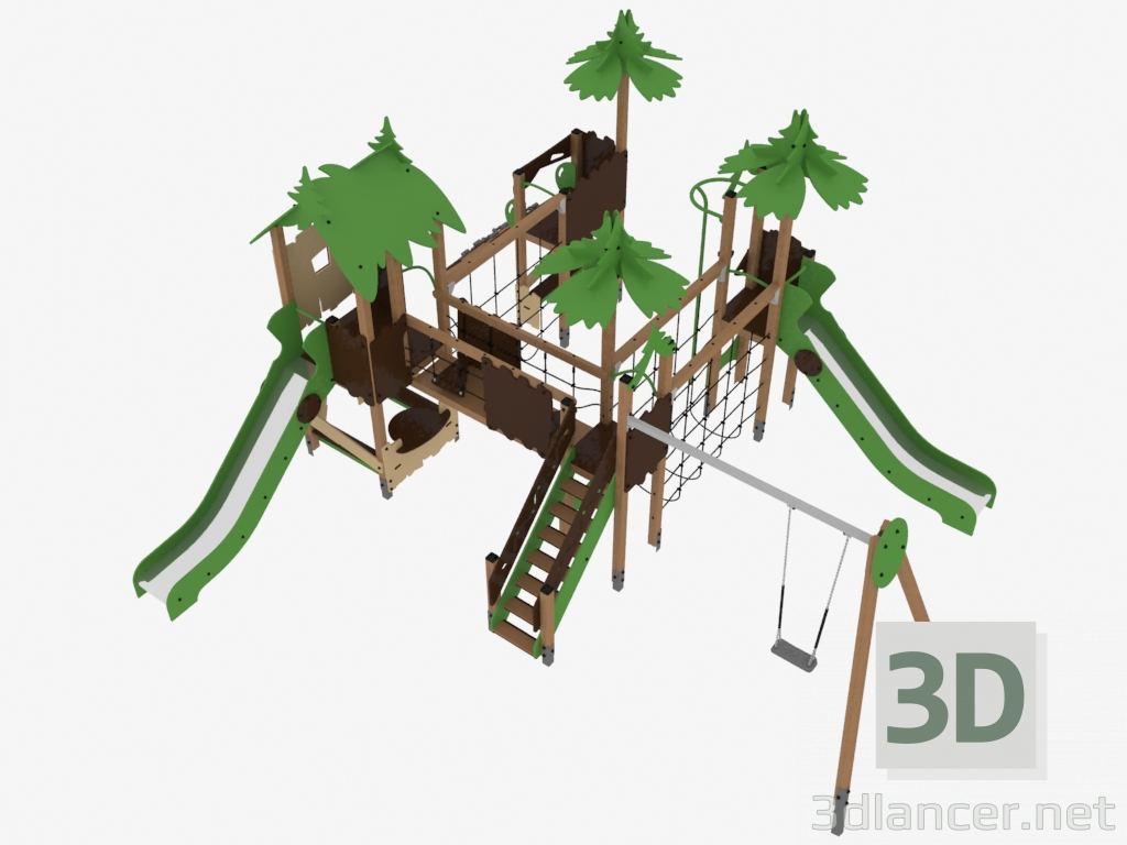 Modelo 3d Complexo de brinquedos infantis (S1406) - preview