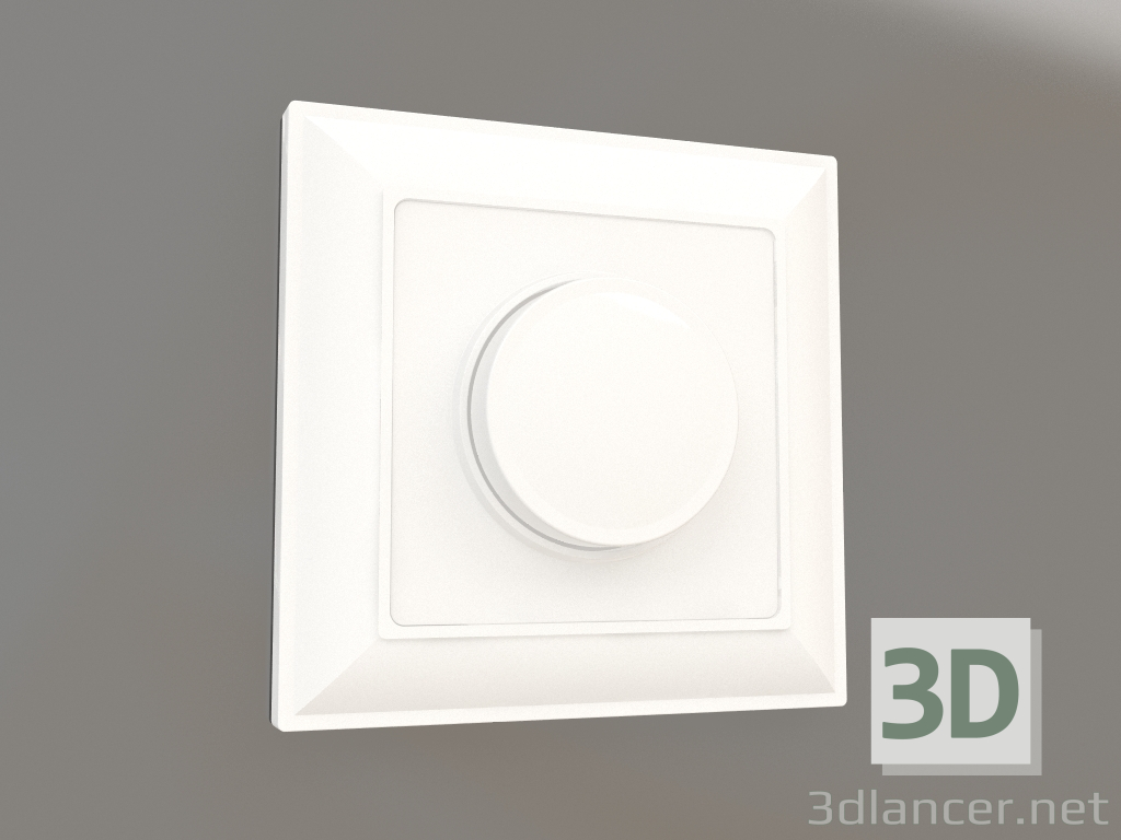 3d model Atenuador (blanco brillo) - vista previa