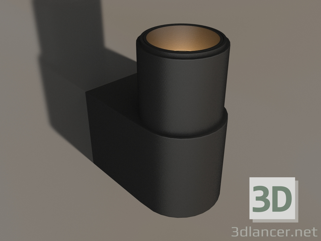 modèle 3D Lampe SP-SPICY-WALL-MINI-S60x39-3W Day4000 (BK, 40 degrés, 230V) - preview