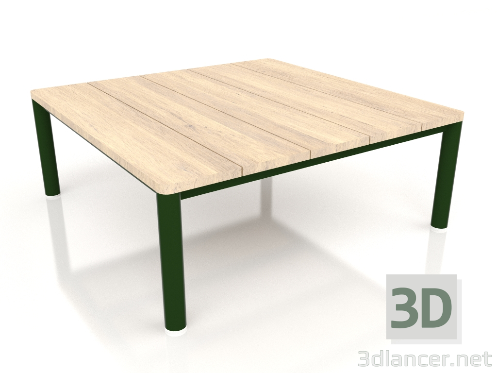 3d model Mesa de centro 94×94 (Verde botella, madera de Iroko) - vista previa