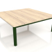 3d model Mesa de centro 94×94 (Verde botella, madera de Iroko) - vista previa