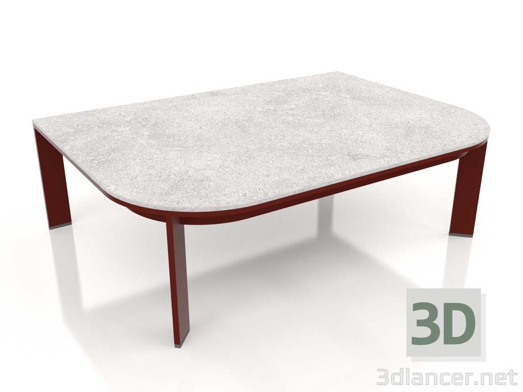 3D modeli Yan sehpa 60 (Şarap kırmızısı) - önizleme