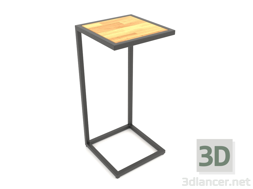 modèle 3D Table de chevet carrée (BOIS, 30X30X65) - preview