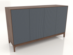 Móvel de TV FARGO com fachadas fresadas 1600x500x950 mm (ardósia, carvalho tabaco, opção 3)