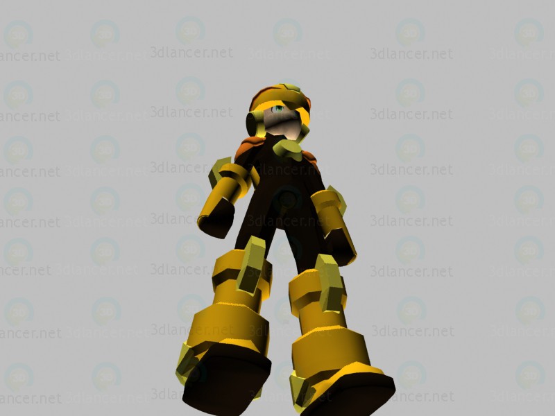 3D modeli Karakter Rockman - önizleme