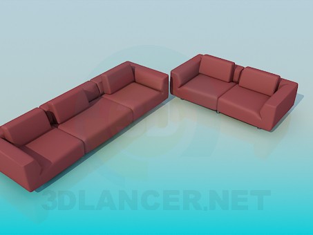 3D Modell Sofa - Vorschau