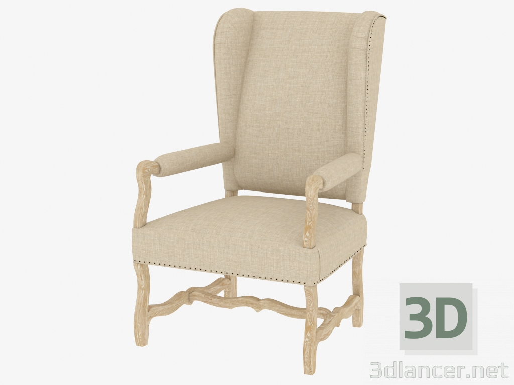 3d модель Стілець обідній з підлокітниками BELGIUM WING ARM CHAIR (8826.1100.1.A015.A) – превью