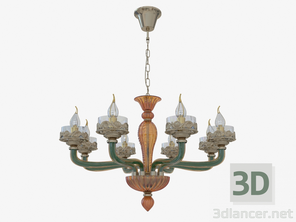 modello 3D Fixture (Lampadario) Barclay (4001 8) - anteprima