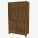 Modelo 3d Guarda-roupa 2D de 2 portas (114 x 190 x 55 cm) - preview