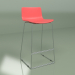 modèle 3D Tabouret de bar Neo (rouge, chrome) - preview