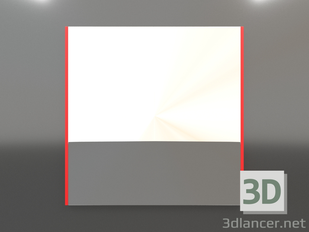 3d model Mirror ZL 01 (600х600, luminous orange) - preview