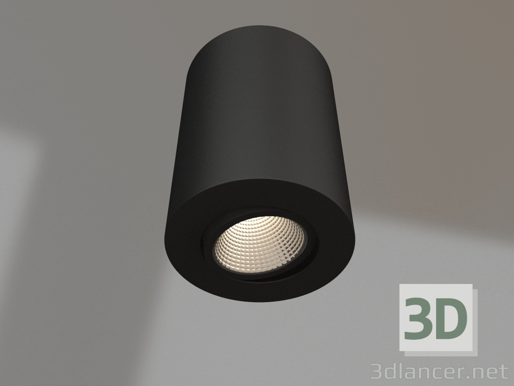 3d model Lámpara SP-FOCUS-R90-9W Warm3000 (BK, 24 grados, 230V) - vista previa