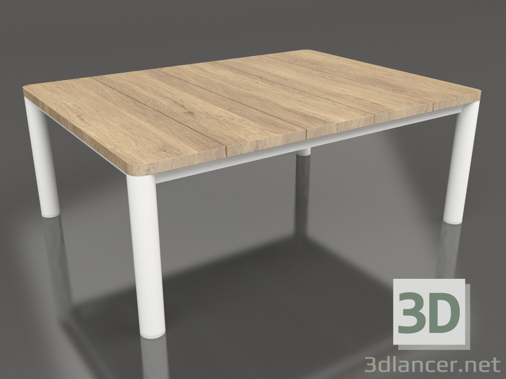 Modelo 3d Mesa de centro 70×94 (branca, madeira Iroko) - preview