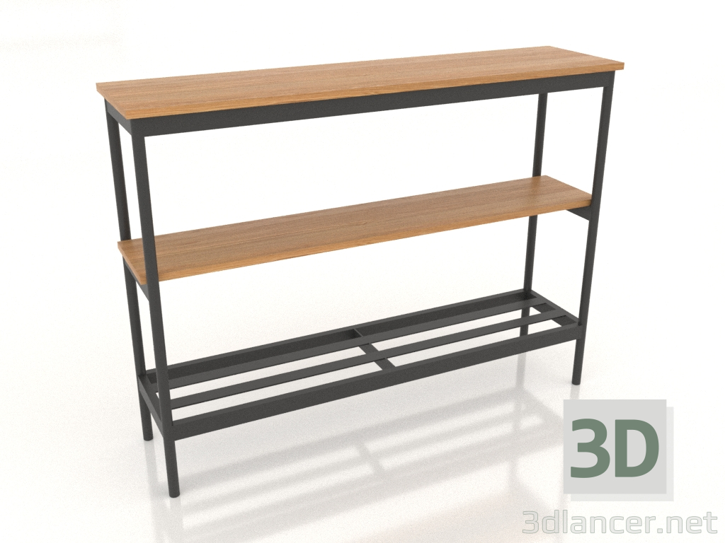 3D Modell Konsole 1200x300 mm (Eiche natur) - Vorschau