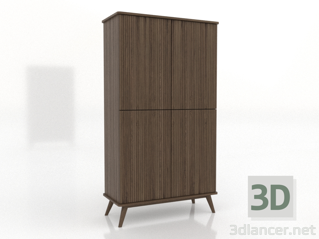 3D modeli Dolap 5 1000x450x1800 mm (açık dişbudak ceviz) - önizleme 3D modeli Dolap 5 1000x450x1800 mm (açık dişbudak ceviz) - önizleme