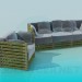 3D Modell Sofa - Vorschau