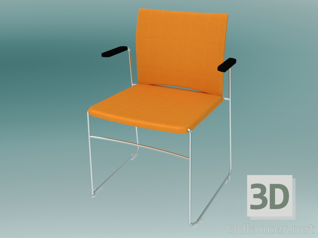 Modelo 3d Cadeira para visitantes (570V 2P) - preview