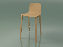 Silla de bar 5901 (4 patas de madera, roble)