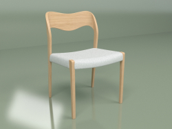 Silla Wide (gris claro, roble blanco)