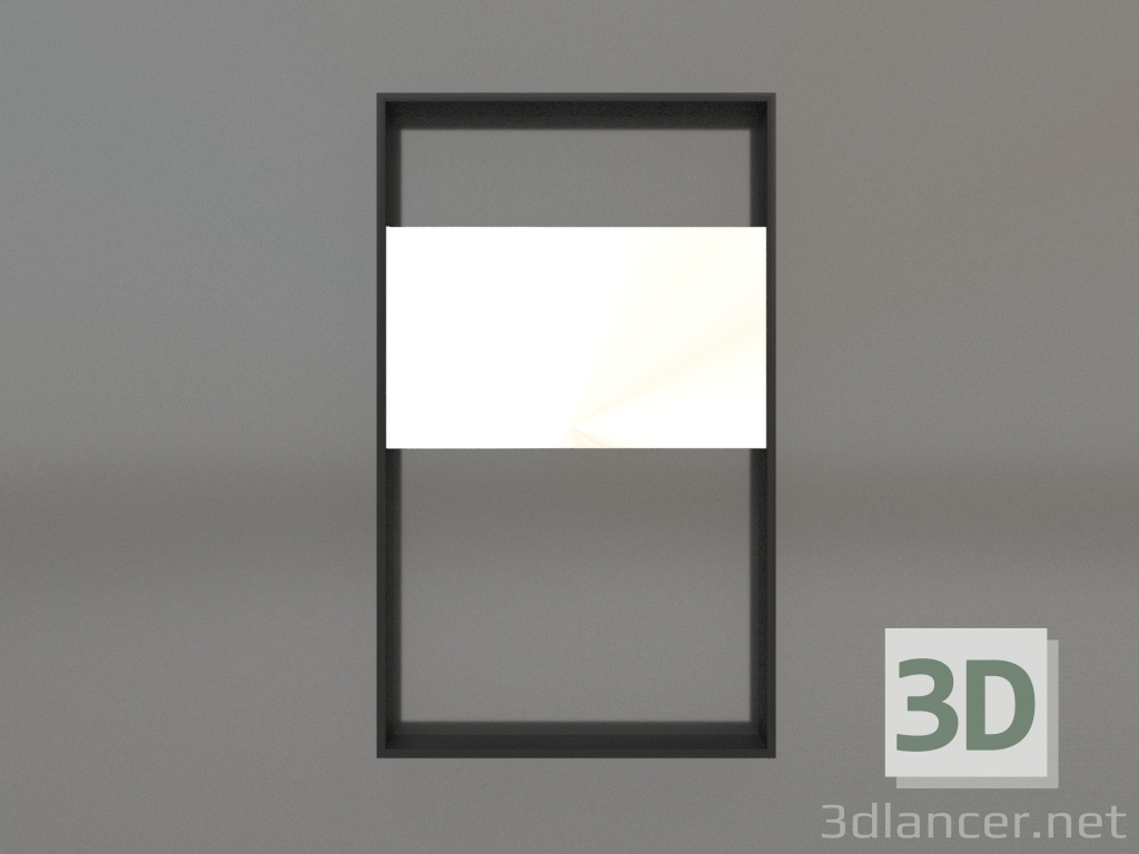 3d model Mirror ZL 08 (450х750, wood black) - preview