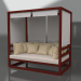 3d model Sofa (Wine red) - preview