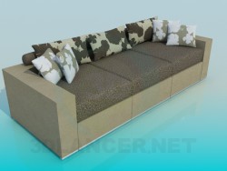 Sofa with pillows