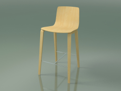 Silla de bar 5901 (4 patas de madera, abedul natural)