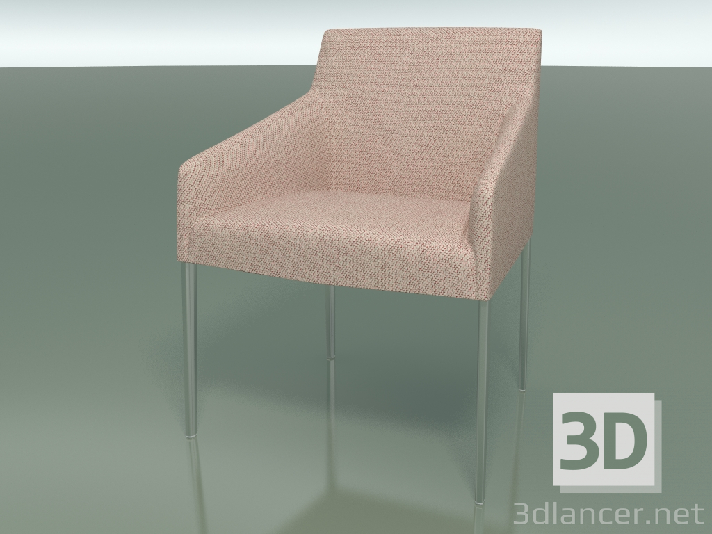 modello 3D Poltrona 2702 (con rivestimento in tessuto, LU1) - anteprima