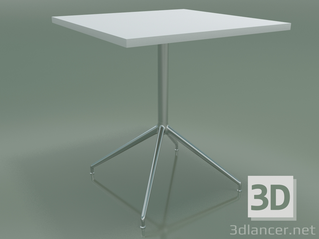 Modelo 3d Mesa quadrada 5707, 5724 (H 74 - 69x69 cm, espalhado, branco, LU1) - preview