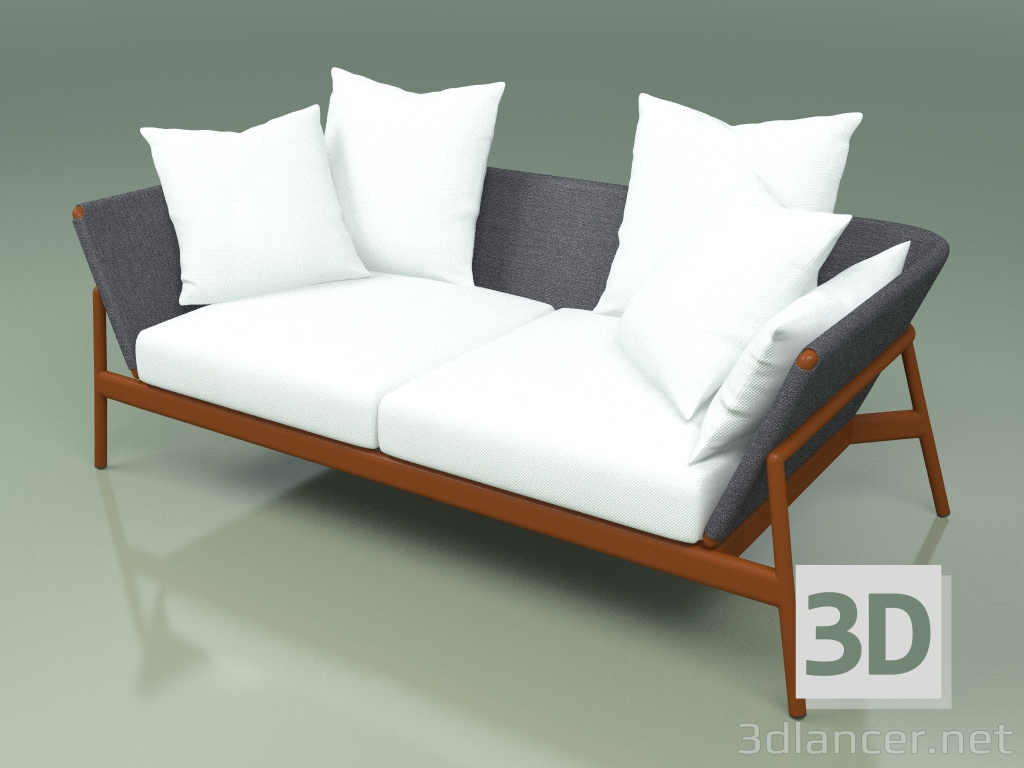 Modelo 3d Sofá 002 (Metal Rust, Batyline Gray) - preview