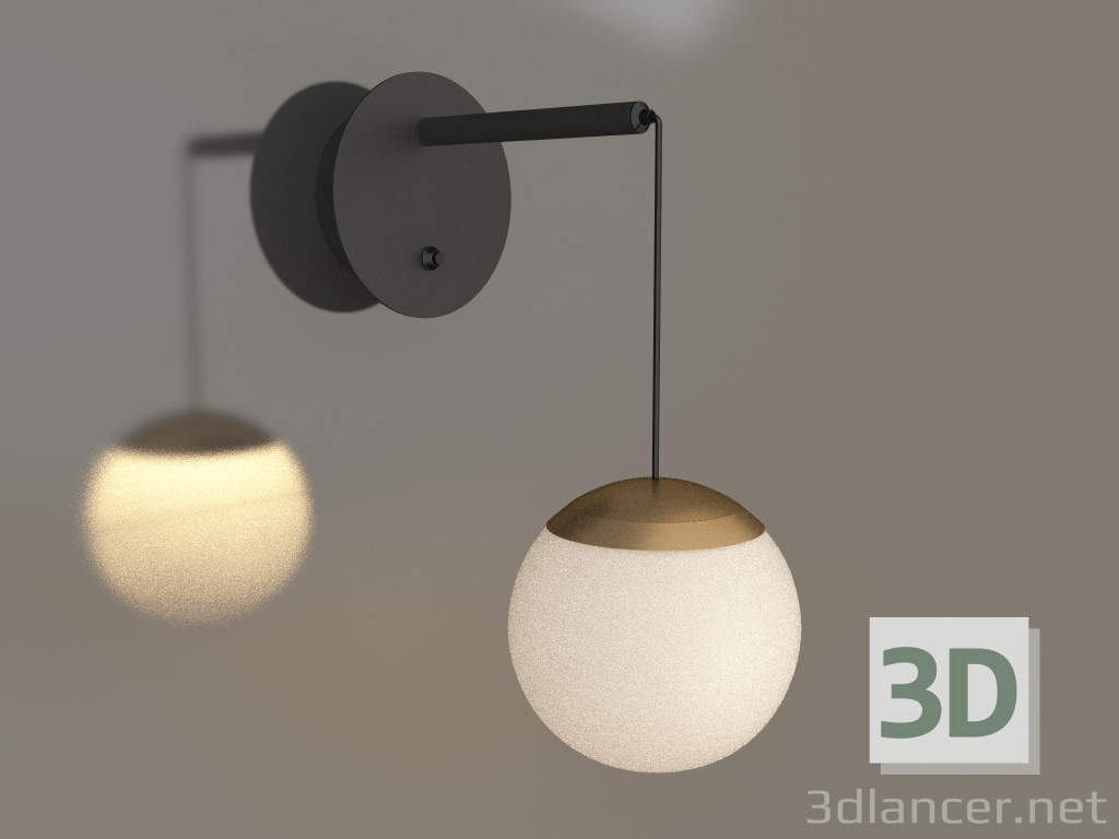 3d model Lamp SP-BEADS-WALL-HANG-R130-6W Warm3000 (BK-GD, 180 °, 230V) - preview