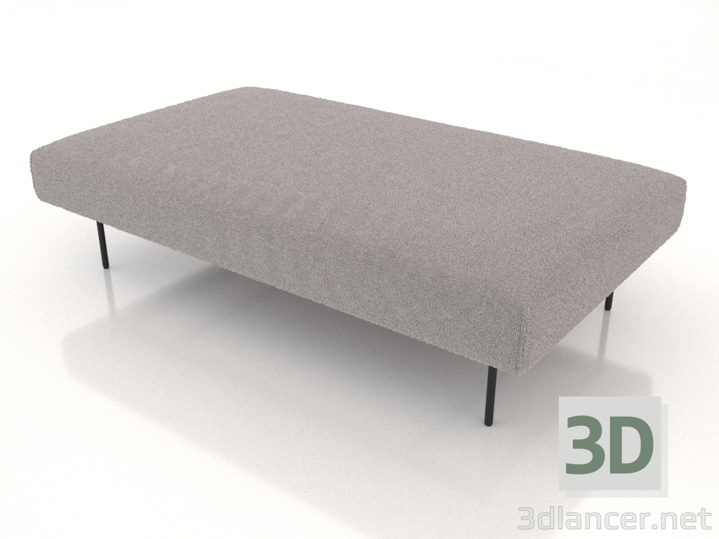 3d model Chaise longue seat - preview