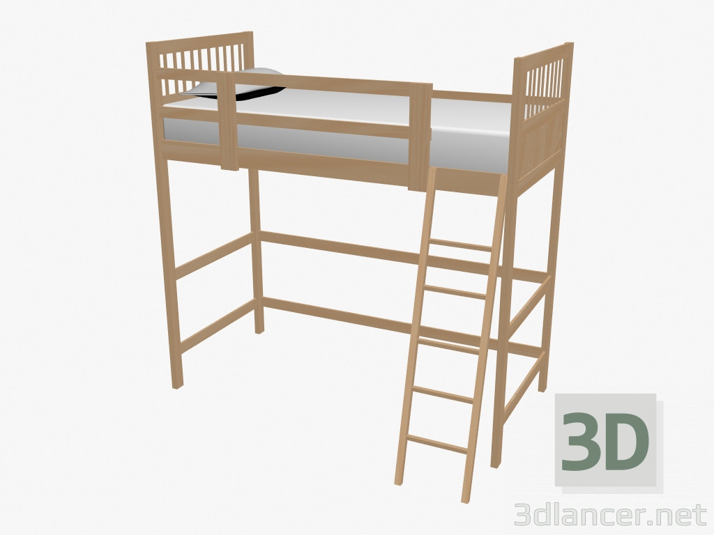 Modelo 3d Sotão de cama do sotão Cravan - preview