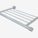 3d model Shelf straight 4P (370) - preview