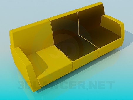 3d model Sofá - vista previa