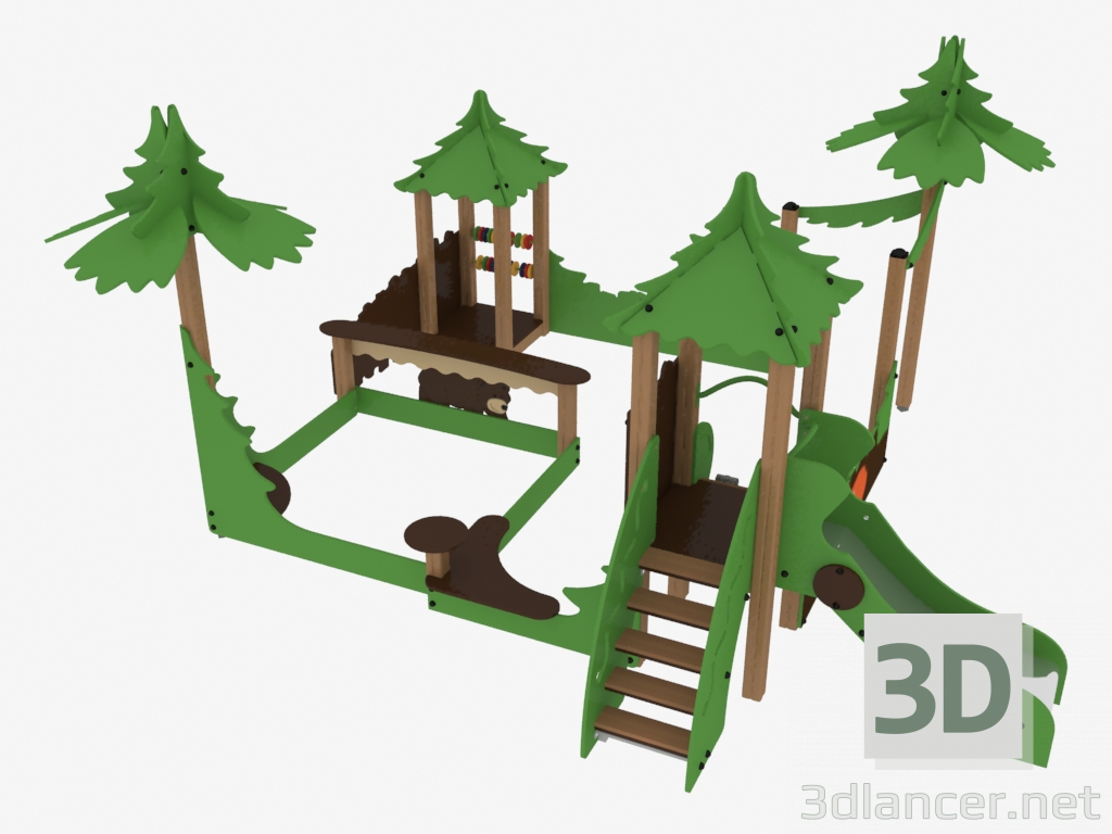 modello 3D Complesso per giochi per bambini (S5308) - anteprima