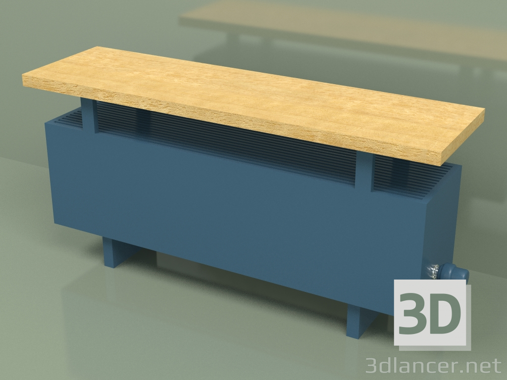 modèle 3D Convecteur - Banc Aura (280x1000x236, RAL 5001) - preview