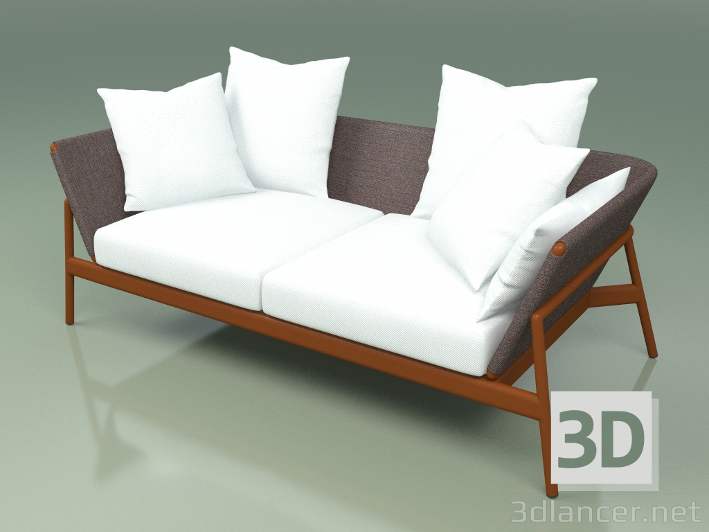 Modelo 3d Sofá 002 (Metal Rust, Batyline Brown) - preview