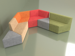 Origami Sofa 7-Sitzer modular