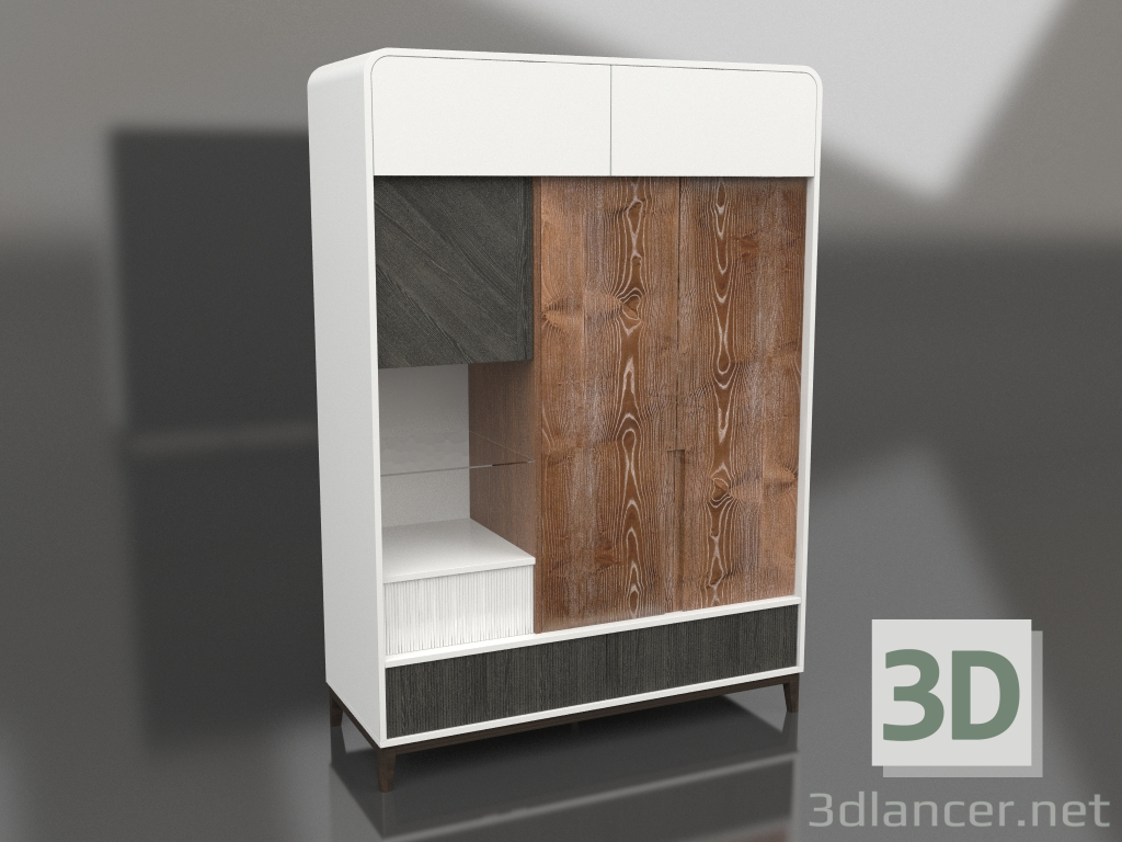 3D Modell Kleiderschrank - Vorschau