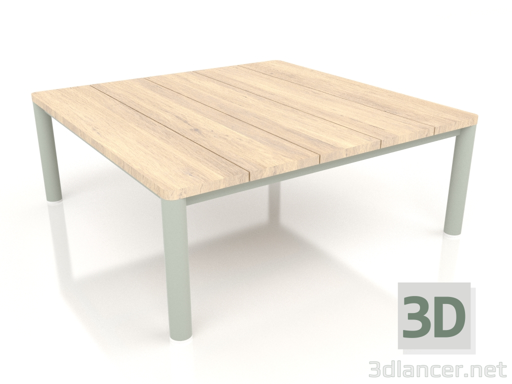 3d model Coffee table 94×94 (Cement gray, Iroko wood) - preview