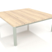 3d model Coffee table 94×94 (Cement gray, Iroko wood) - preview